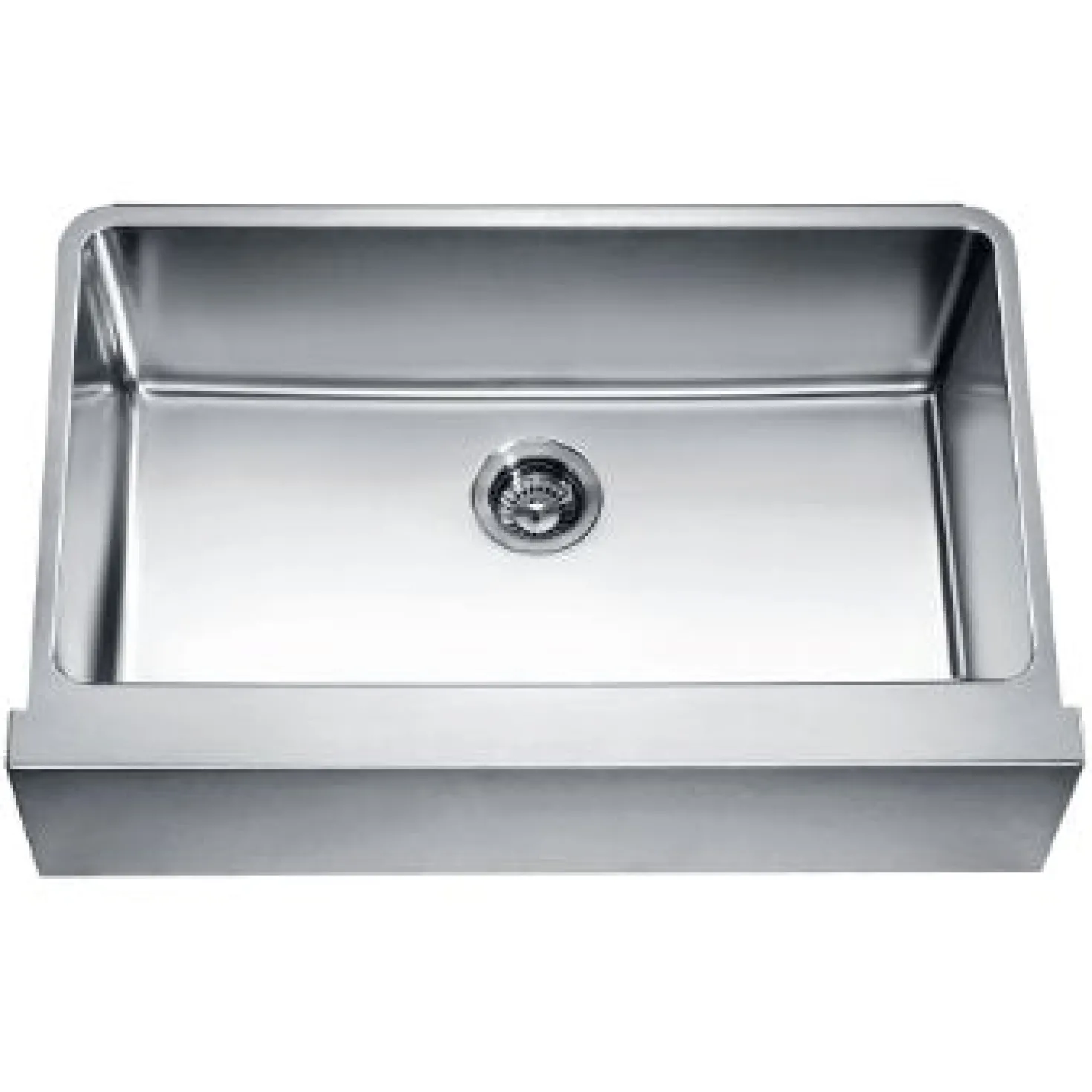 33" Straight Apron Single Bowl 16 Gauge Stainless Steel Kitchen Sink