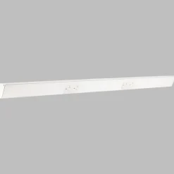 Tamper Resistant Angle Under Cabinet Outlet Power Strip | White Finish