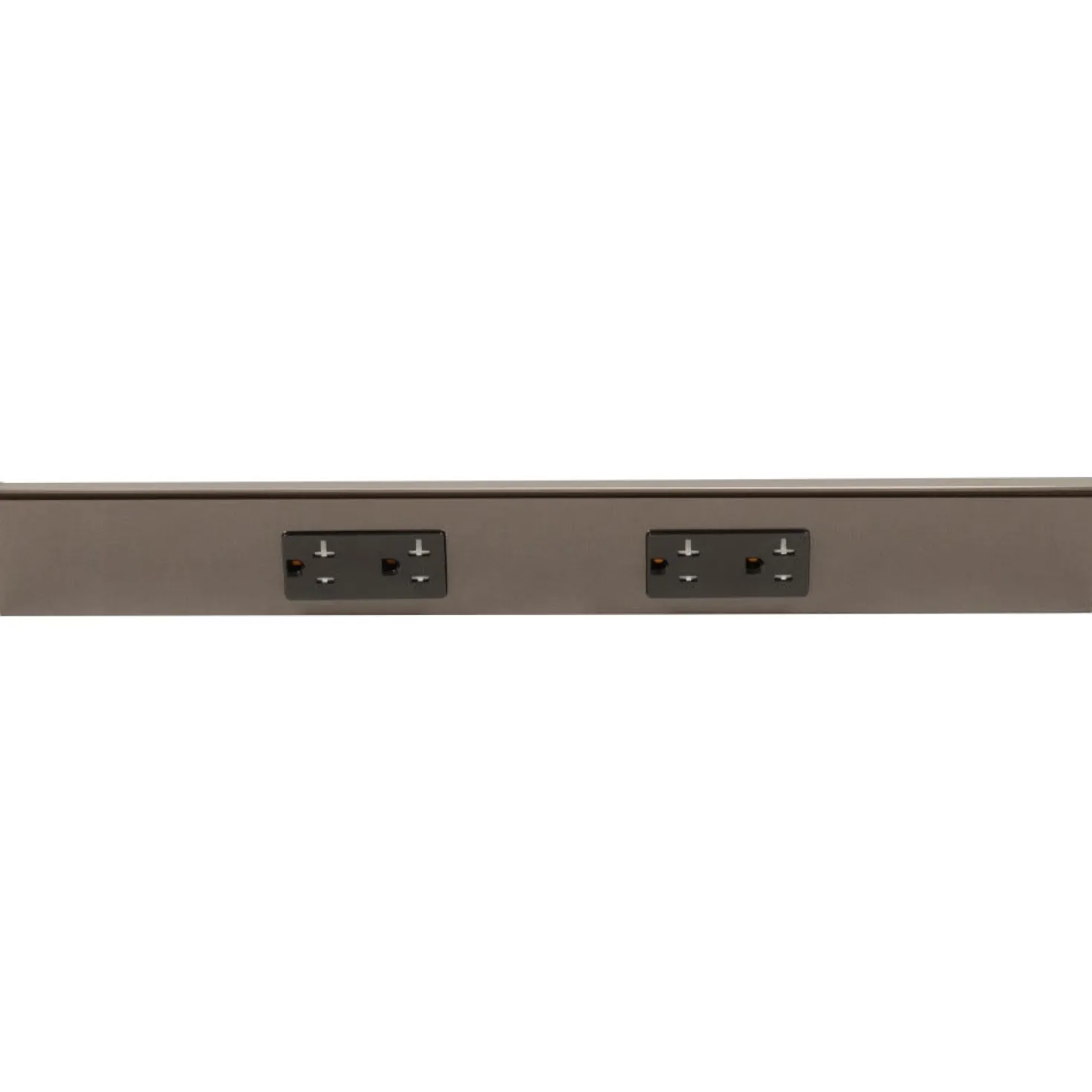 Tamper Resistant Angle Under Cabinet Outlet Power Strip | Bronze Finish