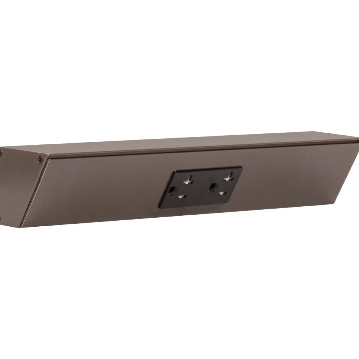 Tamper Resistant Angle Under Cabinet Outlet Power Strip | Bronze Finish