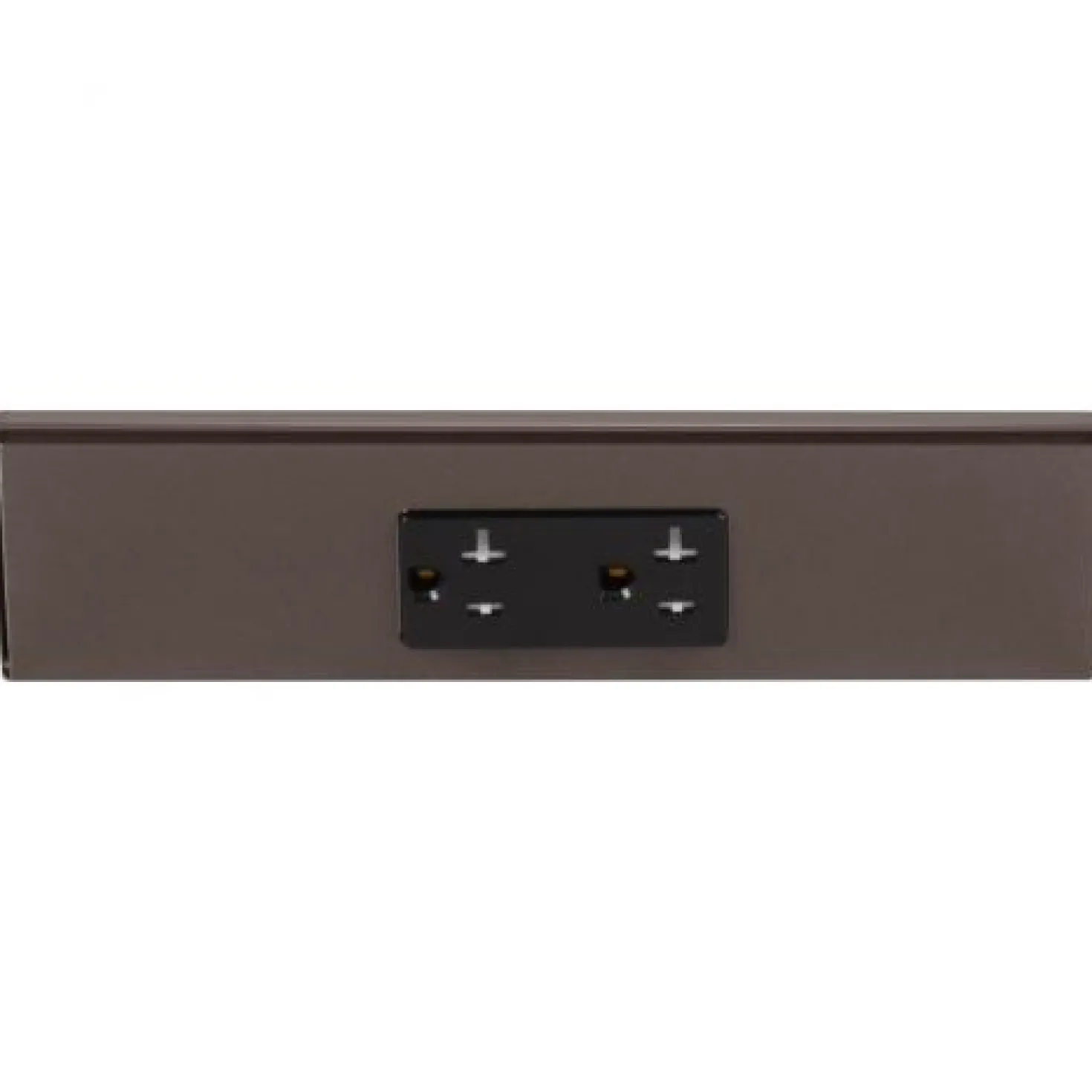 Tamper Resistant Angle Under Cabinet Outlet Power Strip | Bronze Finish