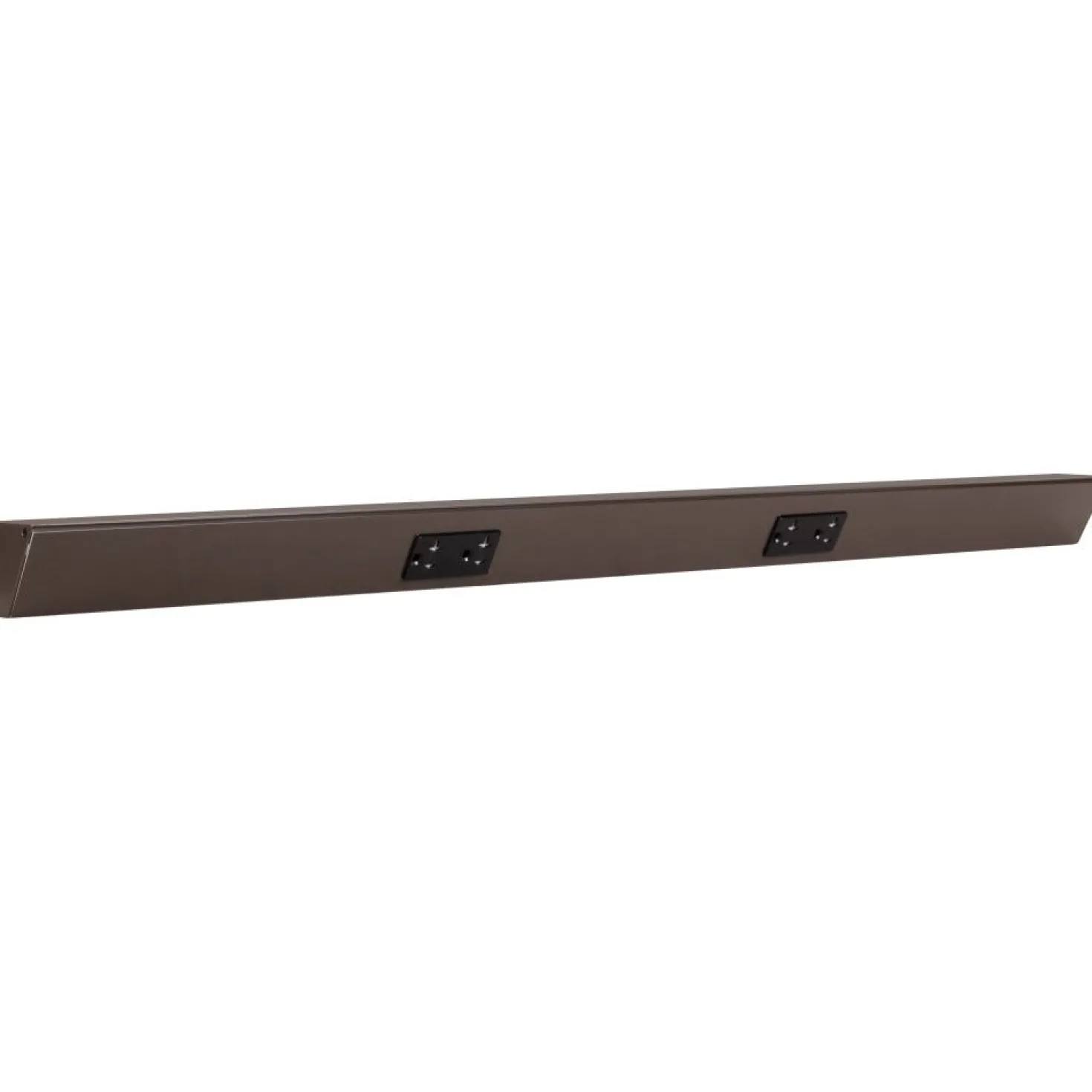 Tamper Resistant Angle Under Cabinet Outlet Power Strip | Bronze Finish
