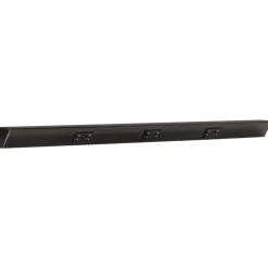 Tamper Resistant Angle Under Cabinet Outlet Power Strip | Black Finish