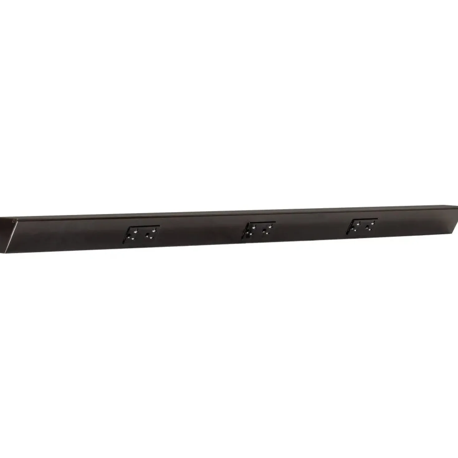 Tamper Resistant Angle Under Cabinet Outlet Power Strip | Black Finish