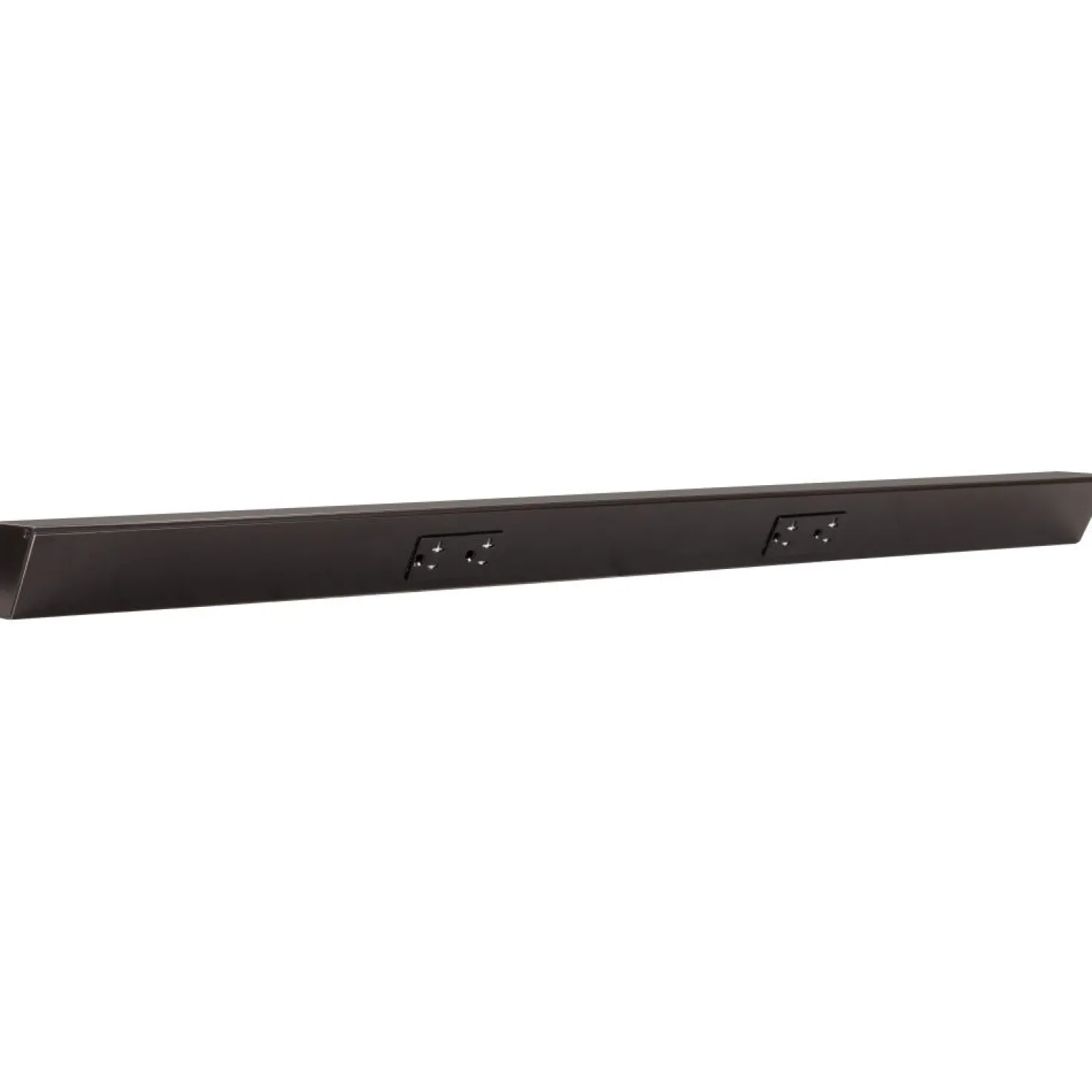 Tamper Resistant Angle Under Cabinet Outlet Power Strip | Black Finish