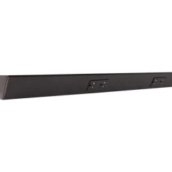 Tamper Resistant Angle Under Cabinet Outlet Power Strip | Black Finish
