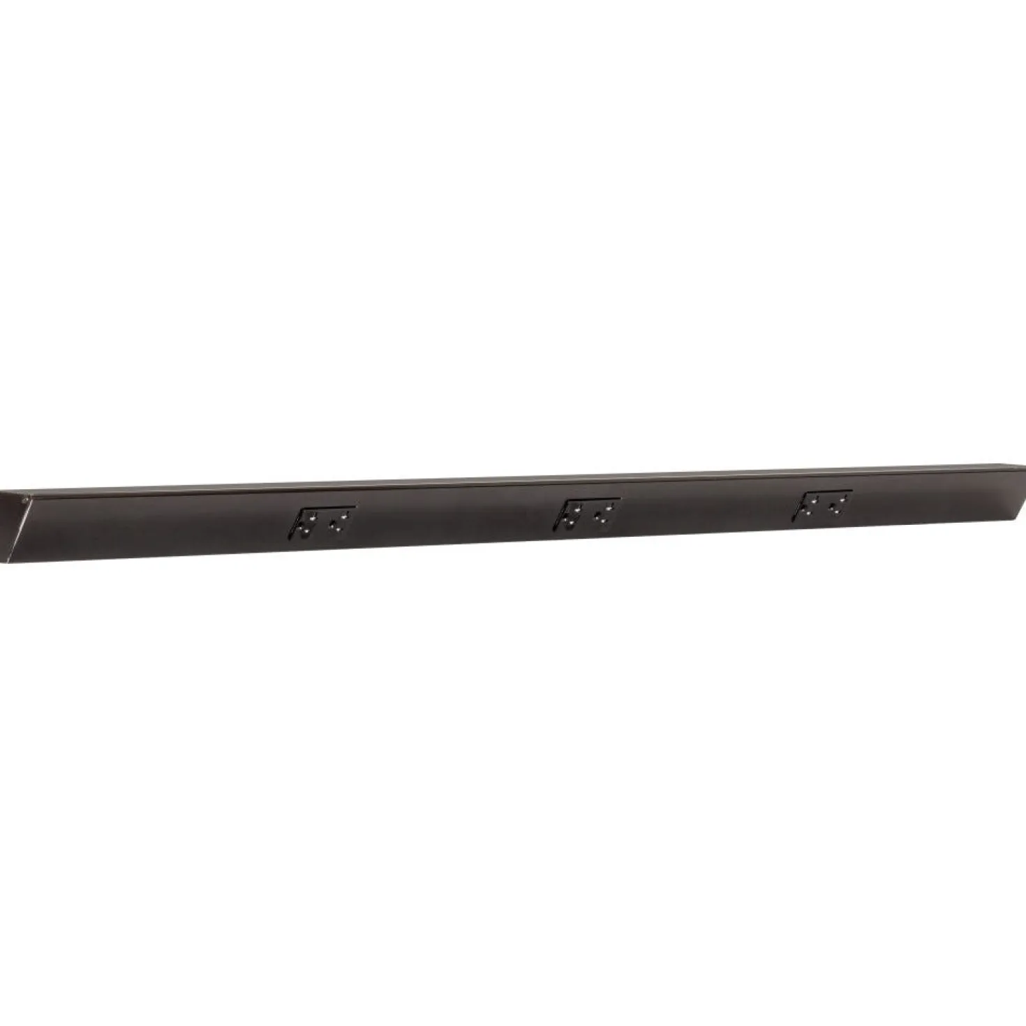 Tamper Resistant Angle Under Cabinet Outlet Power Strip | Black Finish