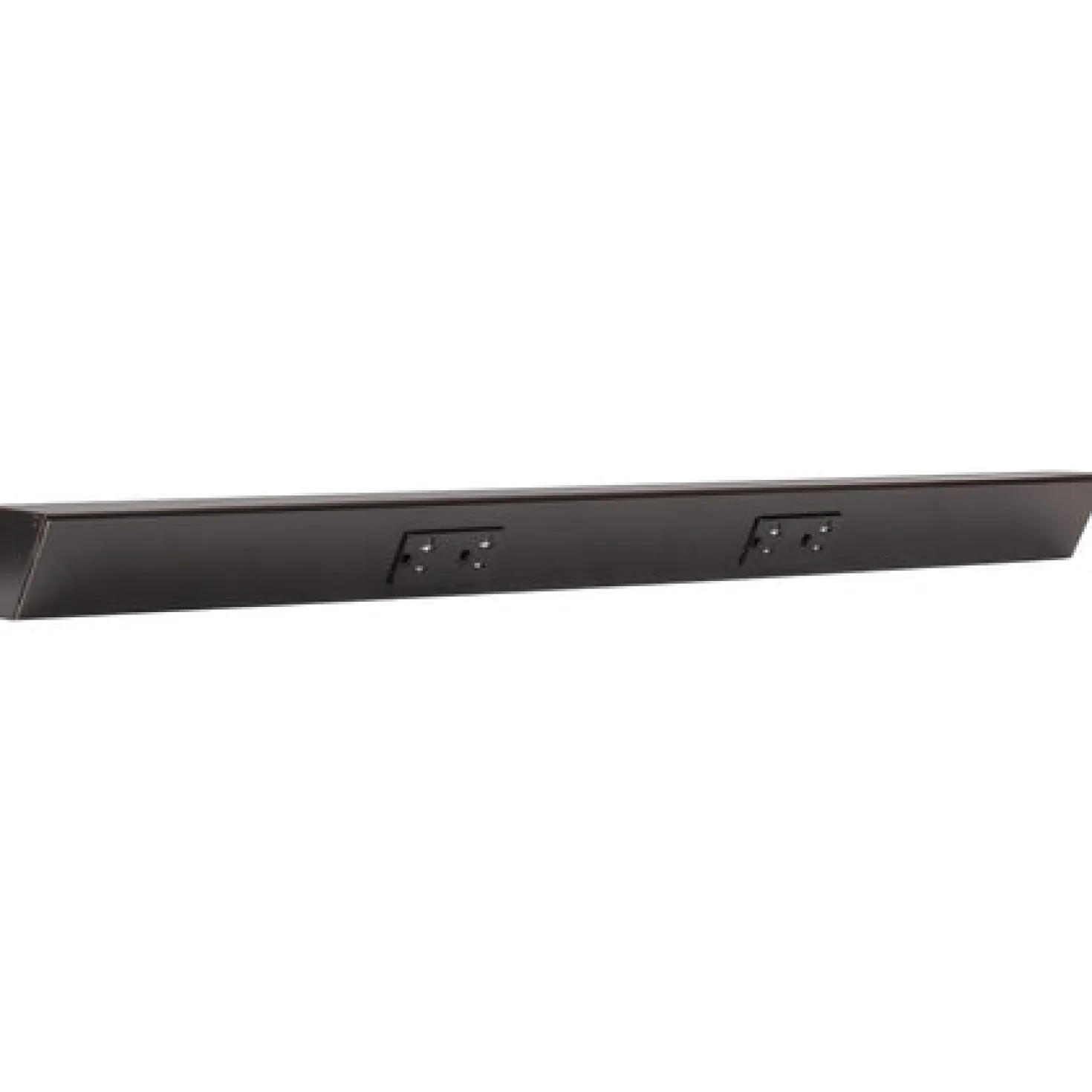 Tamper Resistant Angle Under Cabinet Outlet Power Strip | Black Finish