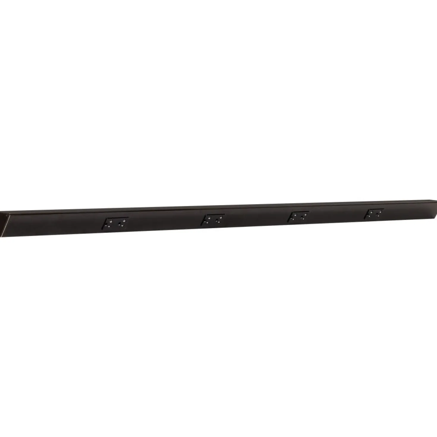 Tamper Resistant Angle Under Cabinet Outlet Power Strip | Black Finish