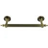 Templeton 12" Brass Decorative Grab Bar in Antique Brass