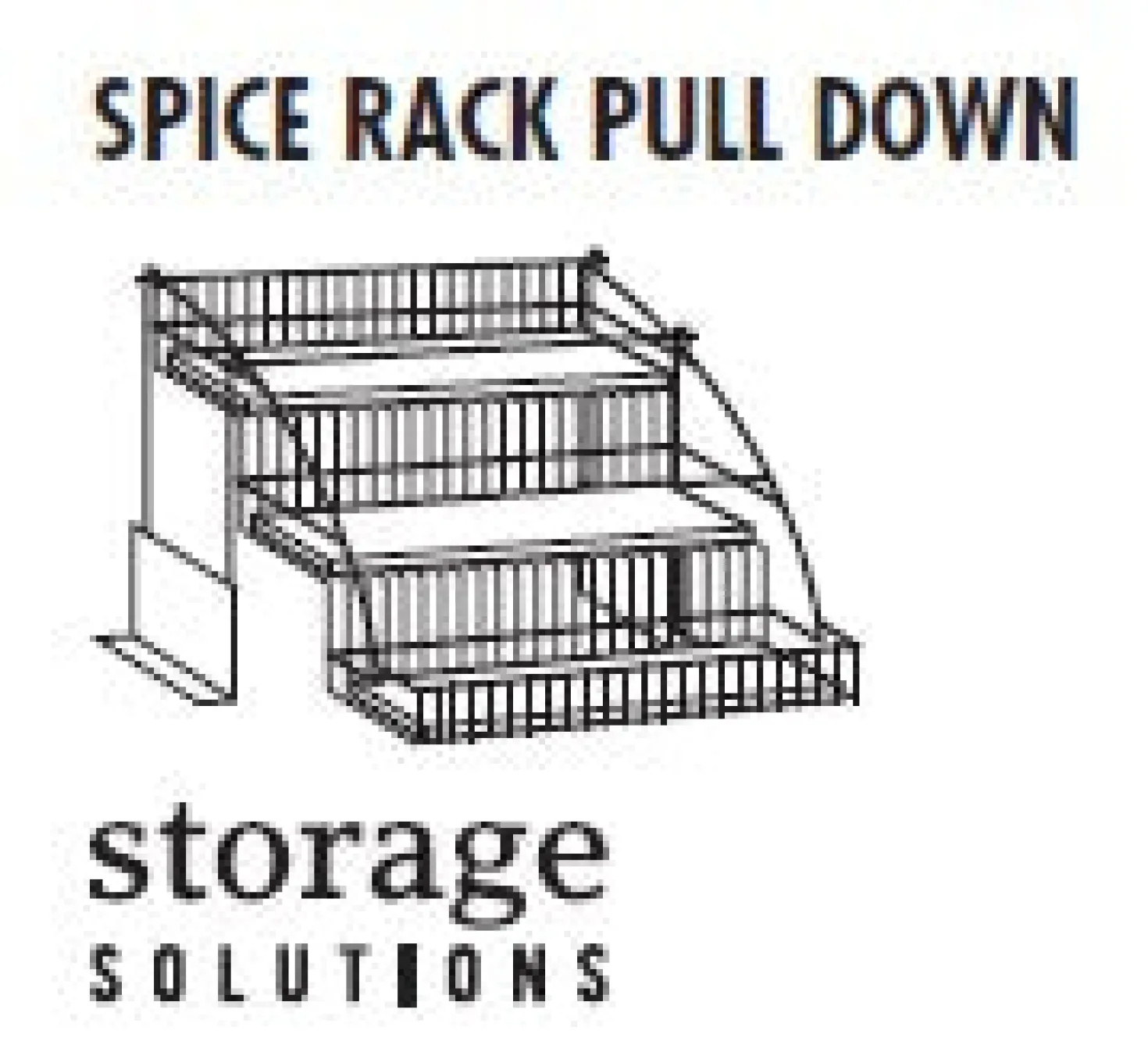 Three Tier Pull Down Spice Rack