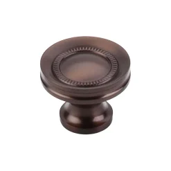 Top Knobs Button Faced Knob in Oil Rubbed Bronze