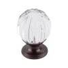 Top Knobs Clear Melon Crystal Knob