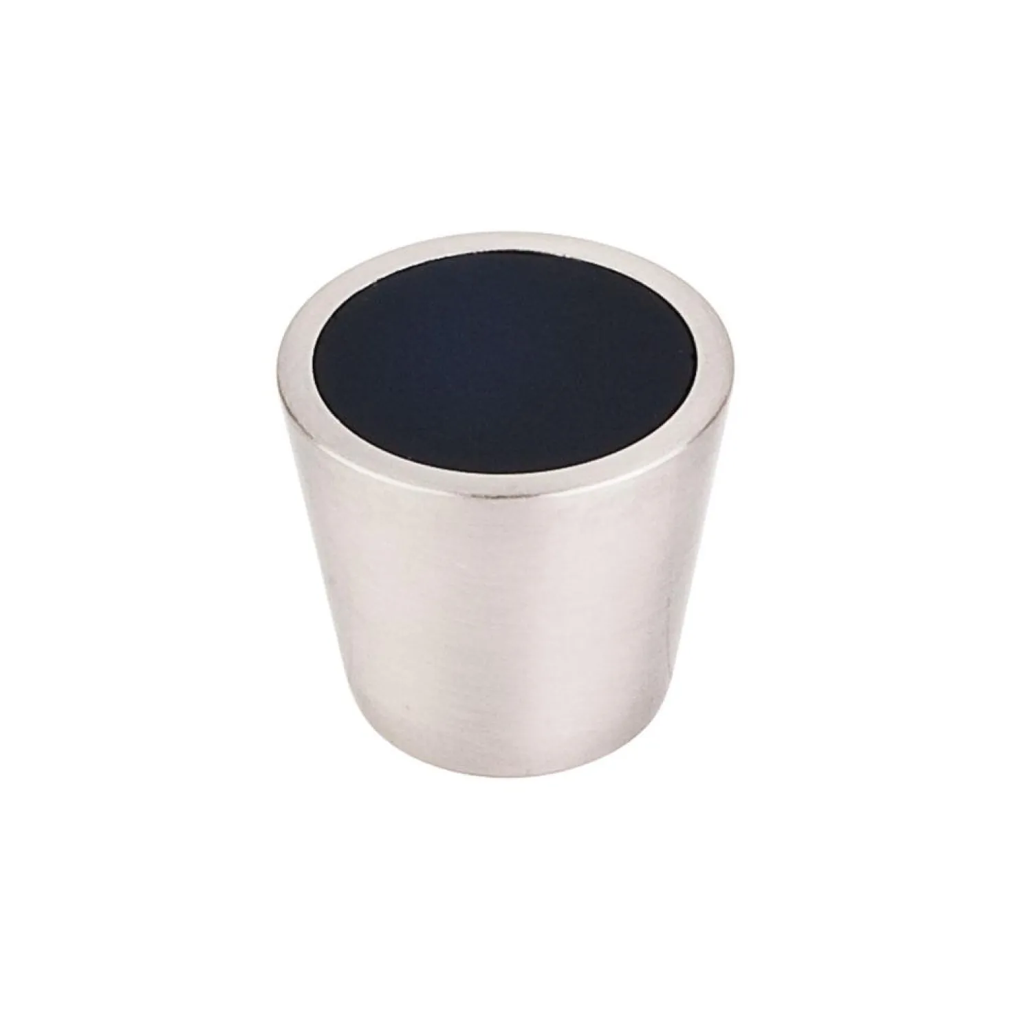 Top Knobs Crystal Center Knob in Brushed Satin Nickel Shell