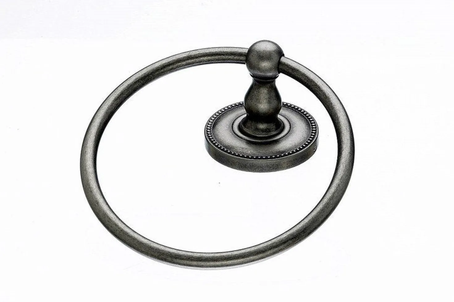 Topknobs ED5APA Towel Ring with Beaded Detail in Antique Pewter