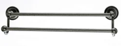 Topknobs ED7APD 18" Smooth Double Towel Bar in Antique Pewter