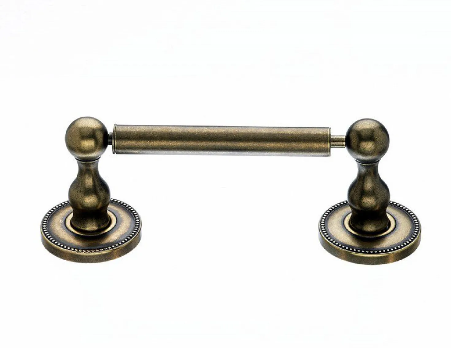 Topknobs ED3GBZA Tissue Holder with Beaded Betail in German Bronze