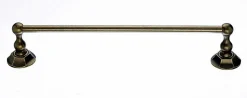 Topknobs ED6GBZB 18" Single Towel Bar with Hex Detail in German Bronze