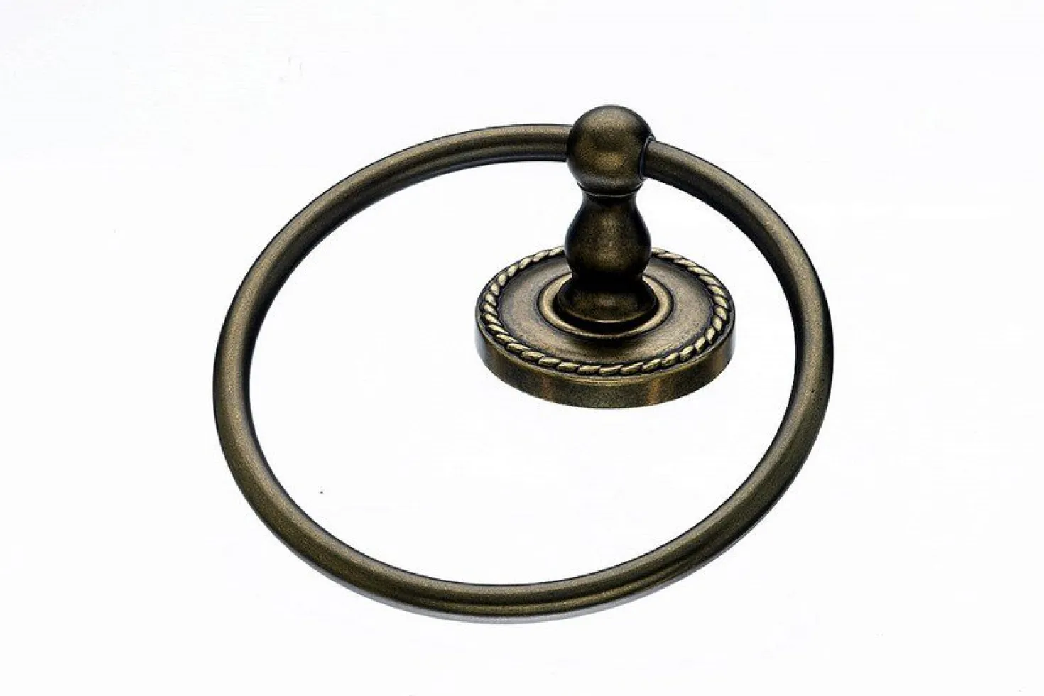 Topknobs ED5GBZF Towel Ring with Rope Detail in German Bronze