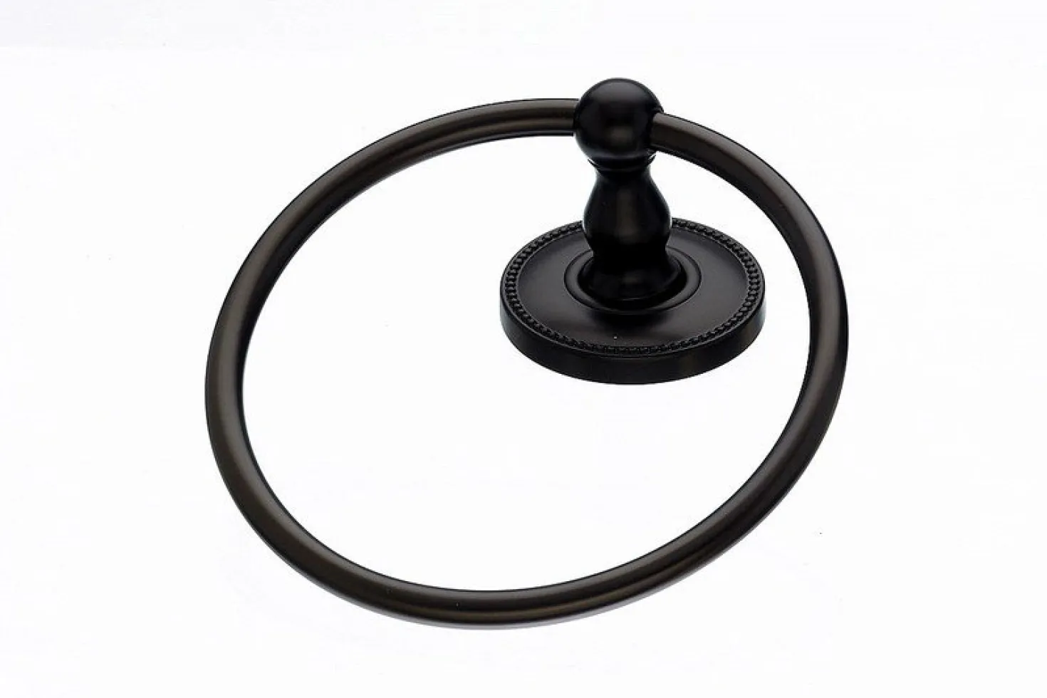 Topknobs ED5ORBA Towel Ring with Beaded Detail in Oil Rubbed Bronze