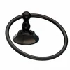 Topknobs ED5ORBB Towel Ring with Hex Detail in Oil Rubbed Bronze