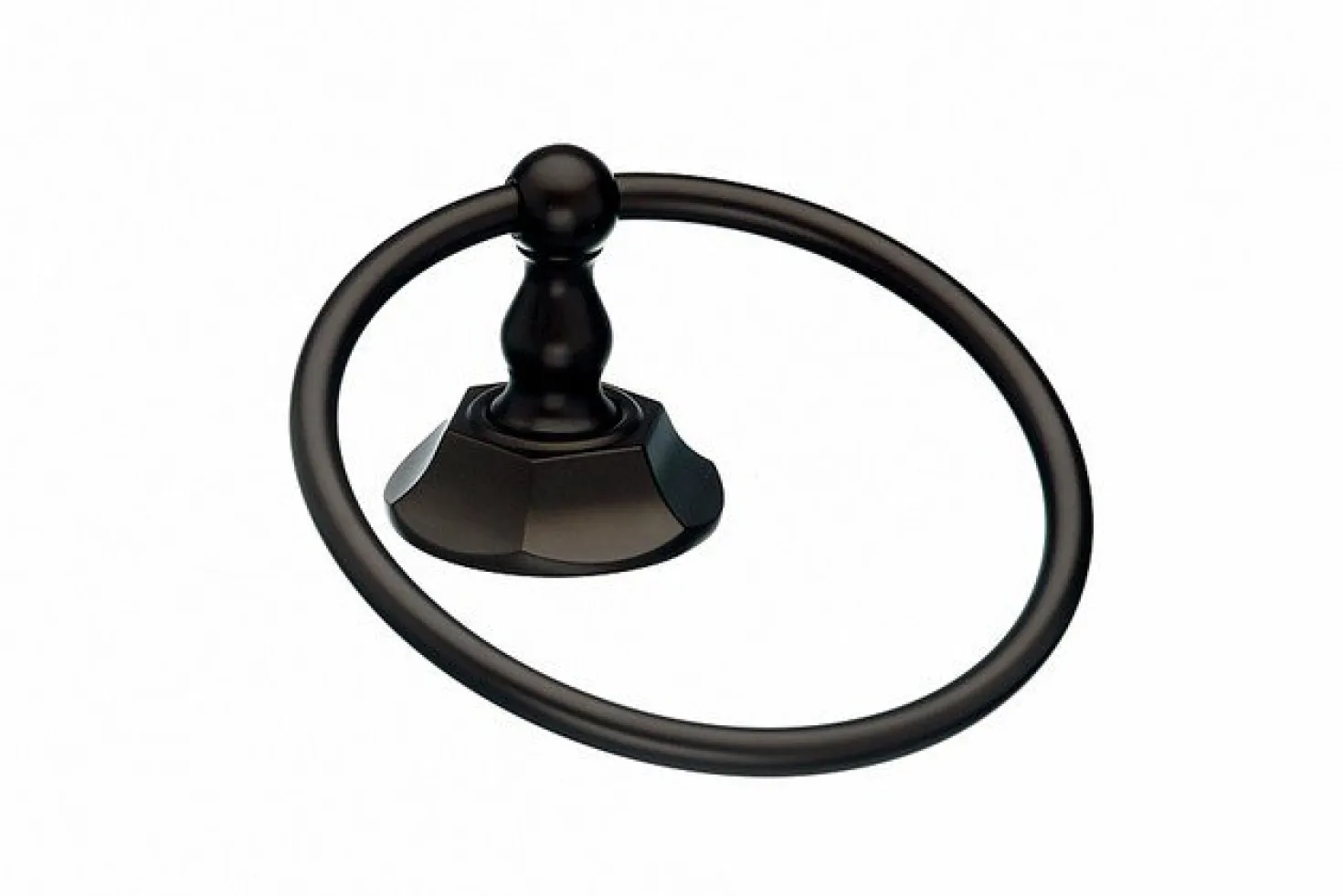 Topknobs ED5ORBB Towel Ring with Hex Detail in Oil Rubbed Bronze