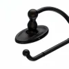 Topknobs ED4ORBC Tissue Hook with Oval Backplate in Oil Rubbed Bronze