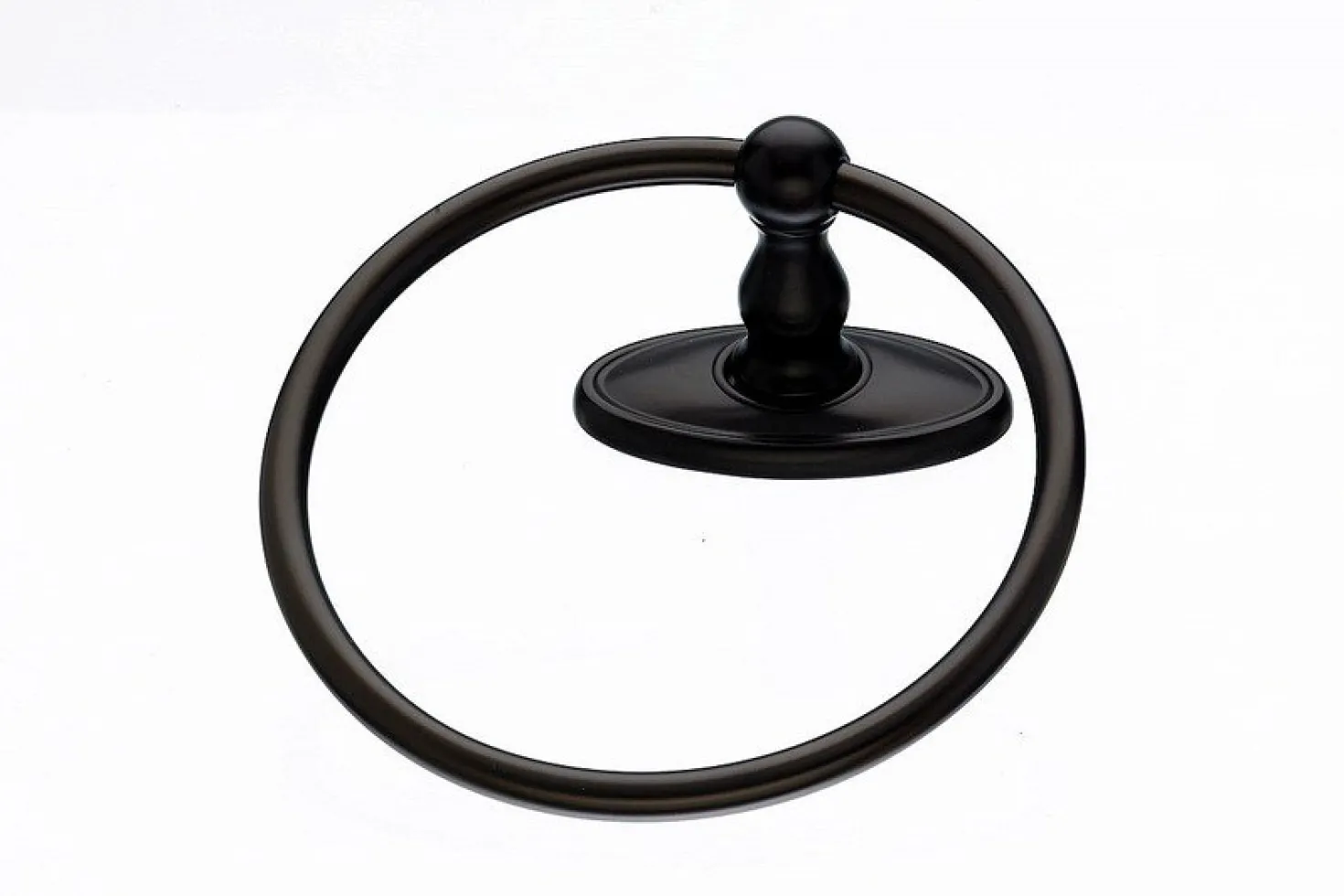 Topknobs ED5ORBC Towel Ring with Oval Backplate in Oil Rubbed Bronze