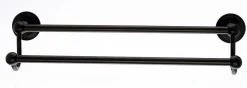Topknobs ED7ORBD 18" Smooth Double Towel Bar in Oil Rubbed Bronze