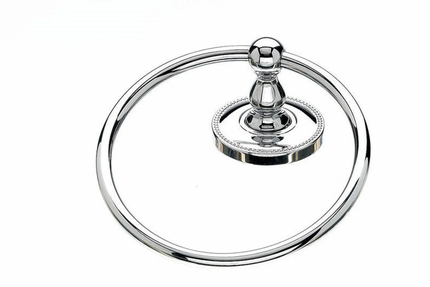 Topknobs ED5PCA Towel Ring with Beaded Detail in Polished Chrome