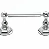 Topknobs ED3PCB Tissue Holder with Hex Detail in Polished Chrome