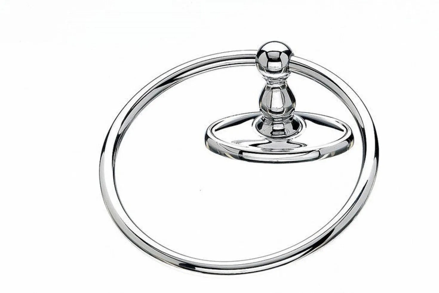 Topknobs ED5PCC Towel Ring with Oval Backplate in Polished Chrome
