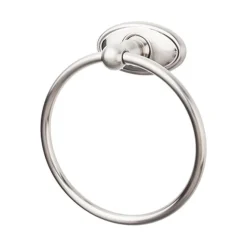 Top Knobs Edwardian Bath Ring - Oval Backplate in Brushed Satin Nickel