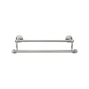 Top Knobs Edwardian Double Bath Towel Bar - Ribbon Backplate