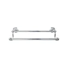 Top Knobs Edwardian Double Bath Towel Bar - Hex Backplate