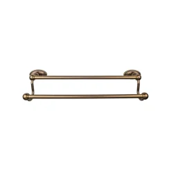 Top Knobs Edwardian Double Bath Towel Bar - Oval Backplate