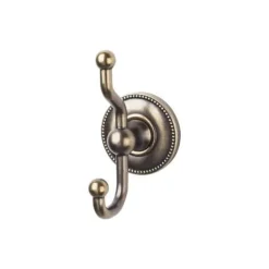 Top Knobs Edwardian Double Robe Hook in German Bronze