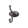 Top Knobs Edwardian Double Robe Hook in Oil Rubbed Bronze