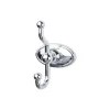 Top Knobs Edwardian Double Robe Hook in Polished Chrome