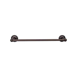 Top Knobs Edwardian Single Bath Towel Bar - Ribbon Backplate