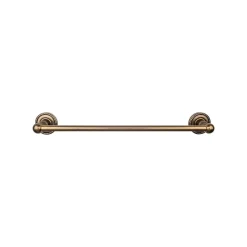 Top Knobs Edwardian Single Bath Towel Bar - Rope Backplate