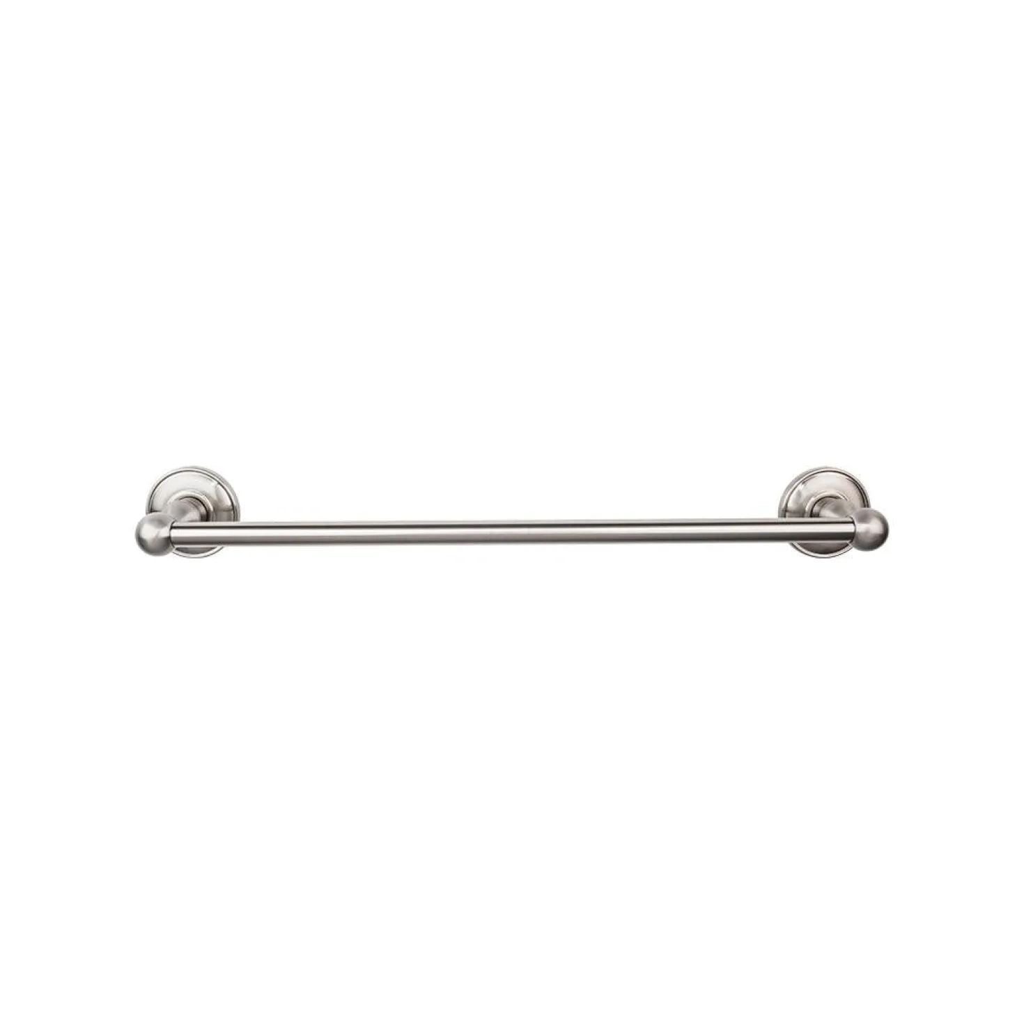 Top Knobs Edwardian Single Bath Towel Bar - Plain Backplate
