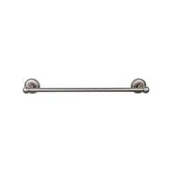 Top Knobs Edwardian Single Bath Towel Bar - Plain Backplate