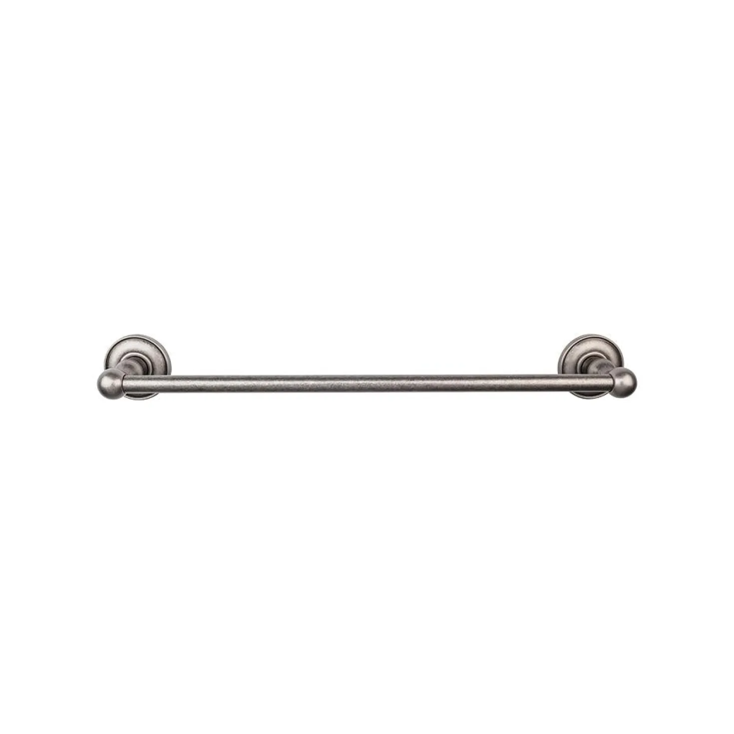 Top Knobs Edwardian Single Bath Towel Bar - Plain Backplate