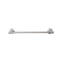 Top Knobs Edwardian Single Bath Towel Bar - Hex Backplate