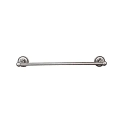 Top Knobs Edwardian Single Bath Towel Bar - Beaded Backplate
