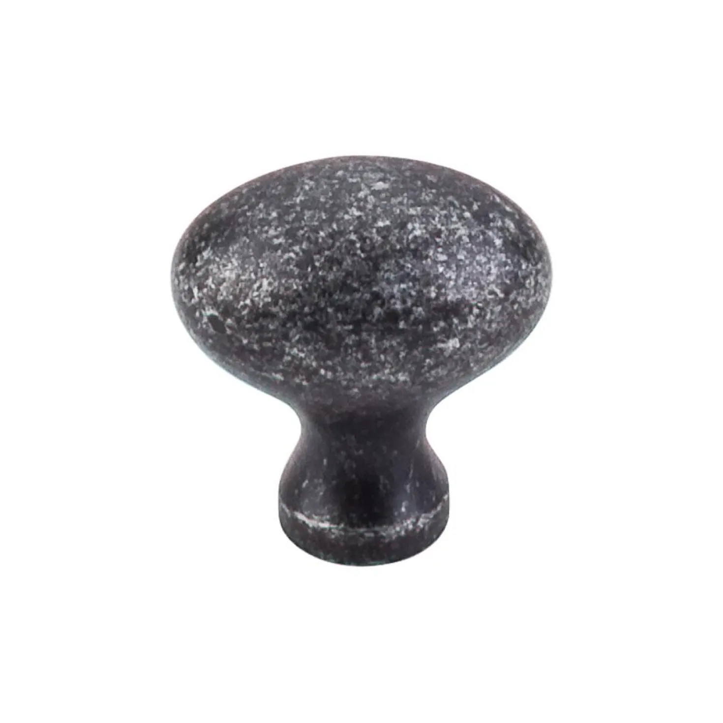 Top Knobs Egg Knob in Black Iron