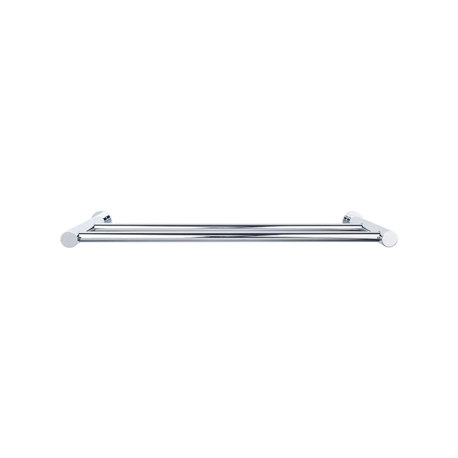 Top Knobs Hopewell Double Towel Bar in Polished Chrome