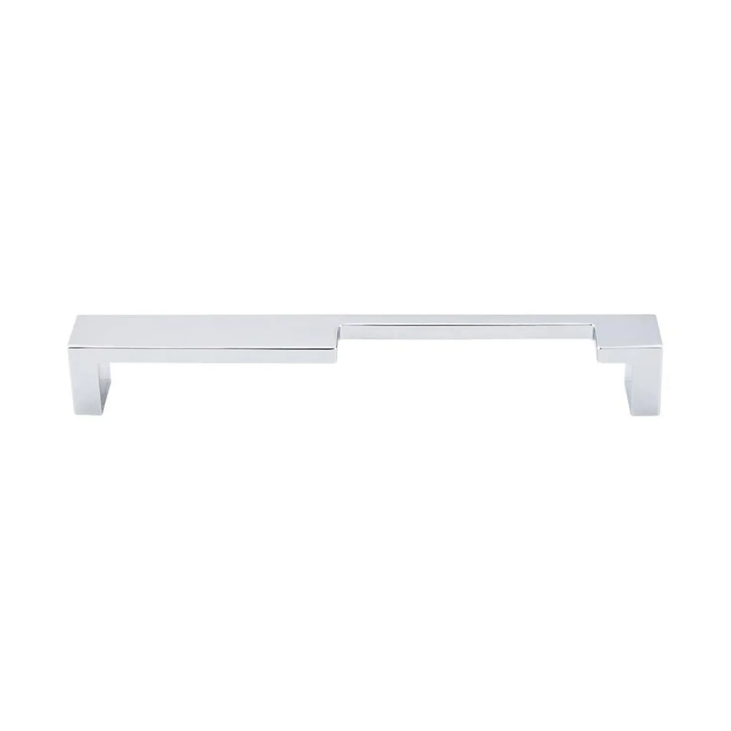 Top Knobs Modern Metro Notch Pull B in Aluminum