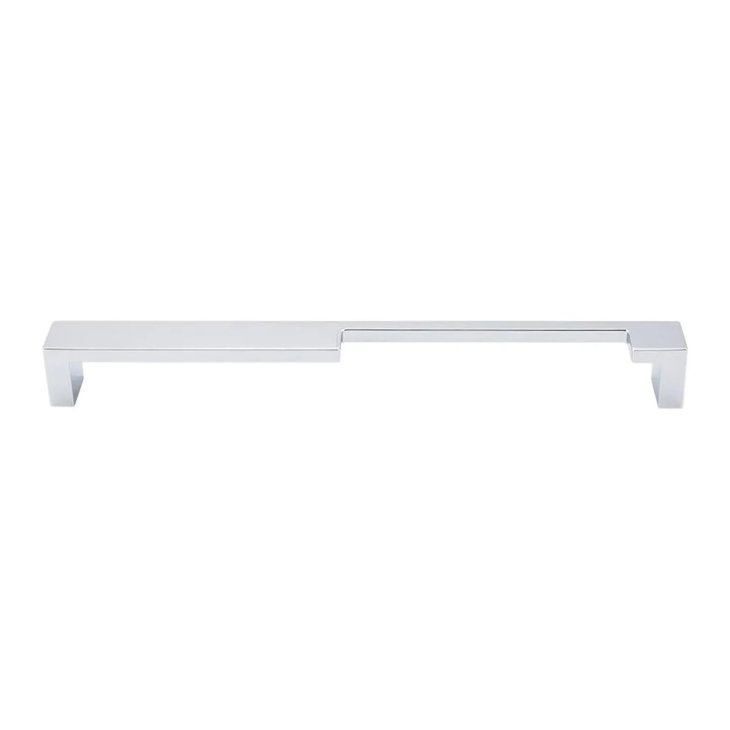Top Knobs Modern Metro Notch Pull B in Aluminum